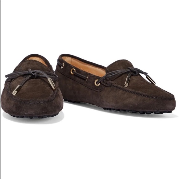 Tod's Shoes - Tod’s Gommino Driving Shoes in Brown Suede